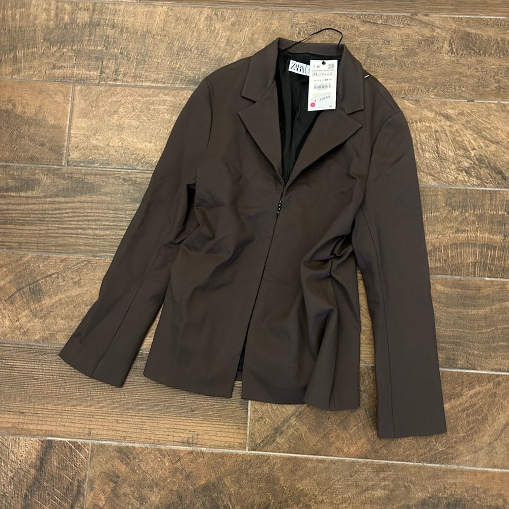 Zara Women's Chocolate Brown Blazer
